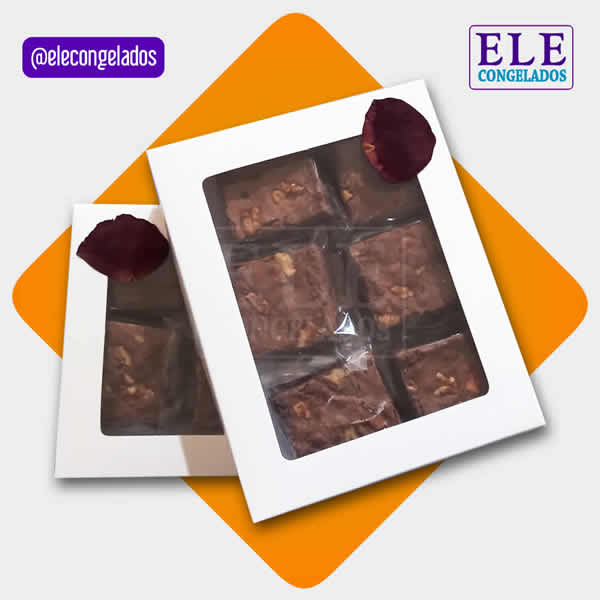 Brownie de chocolate para regalar