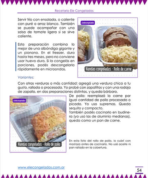 recetario ele congelados, receta